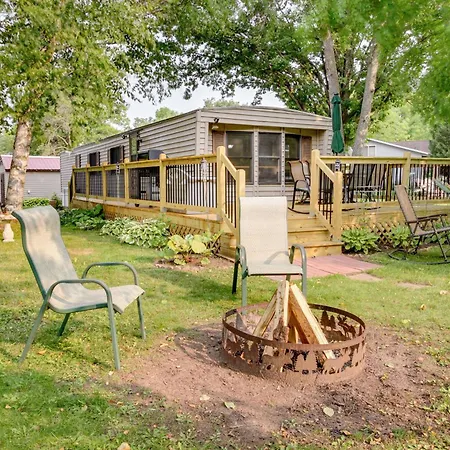 Waterfront Wahkon Home With Wraparound Deck And Docks
